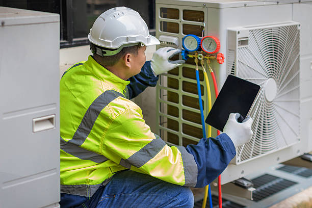 Professional Hvac Maintenance technician working in Reeseville, WI